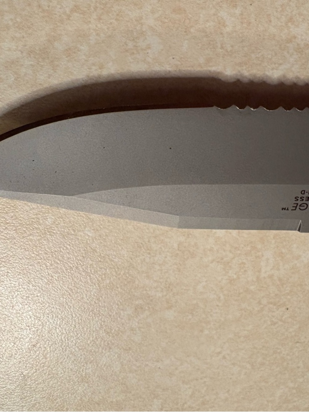 Harley Davidson, flaming legend Cryo edge knife from 2001 with leather sheath - Picture 4 of 15